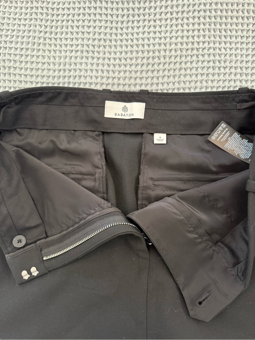 Babaton Black Tailored A-Line Mini Skirt - Picture 2 of 2